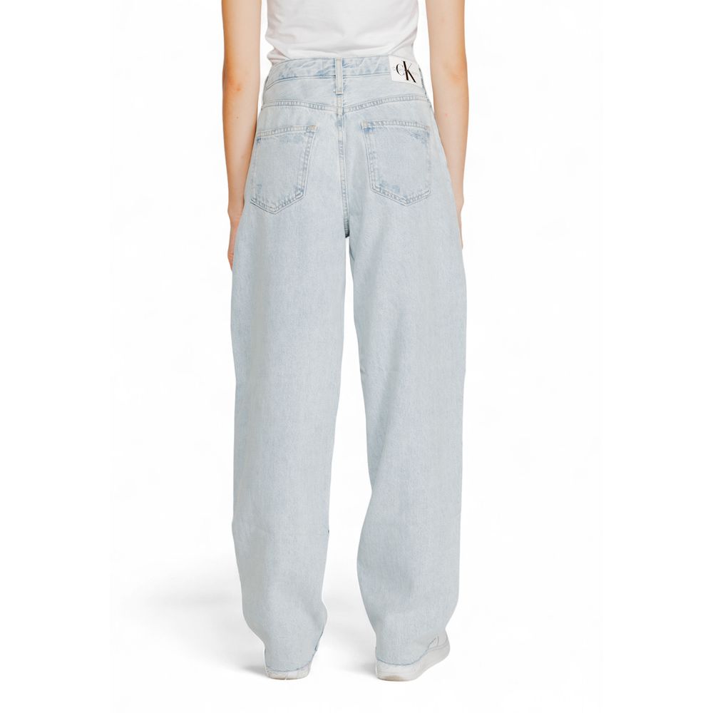 Calvin Klein Jeans Light Blue Cotton Jeans & Pant