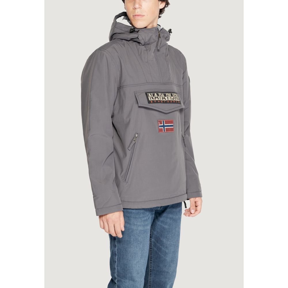 Napapijri Gray Polyester Jacket