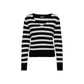 Only Black And White Polyester Sweater