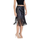 Vila Clothes Black Polyethylene Skirt