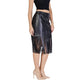 Vila Clothes Black Polyethylene Skirt