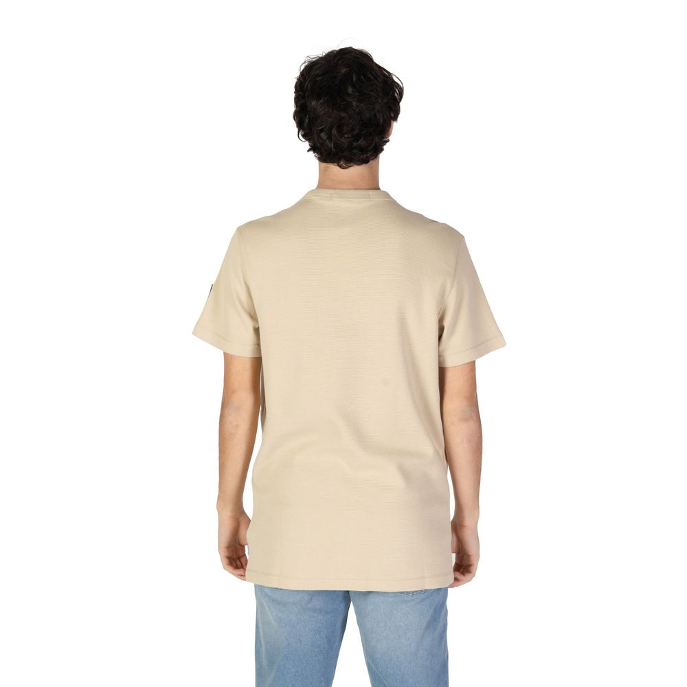 Calvin Klein Jeans Beige Cotton T-Shirt