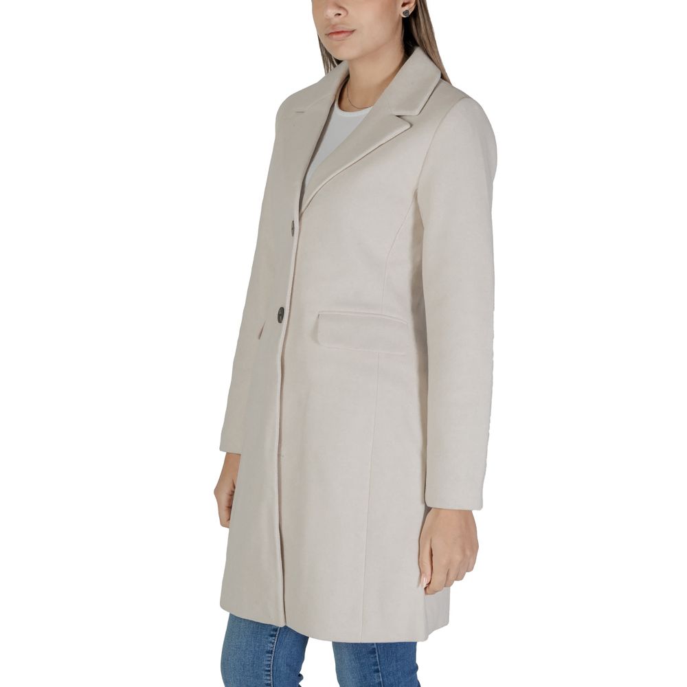 Only Beige Polyester Jackets & Coat