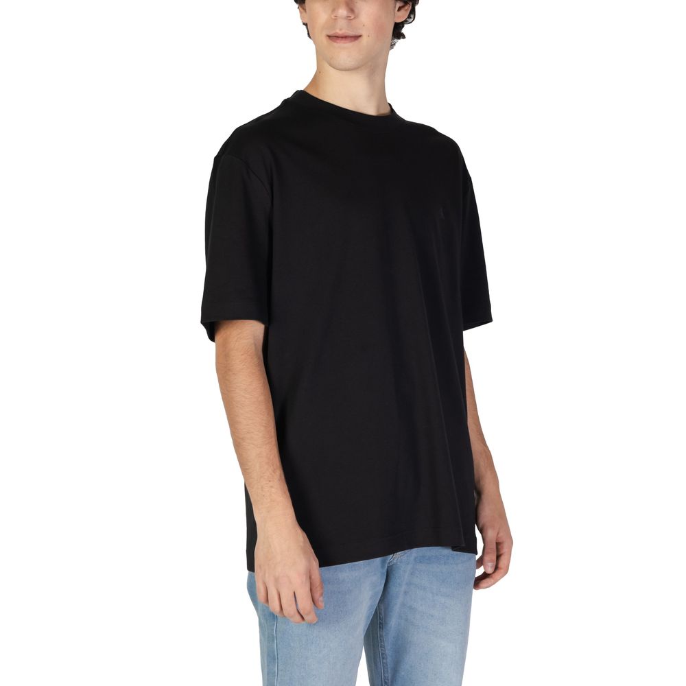 Calvin Klein Jeans Black Cotton Rigenerato T-Shirt