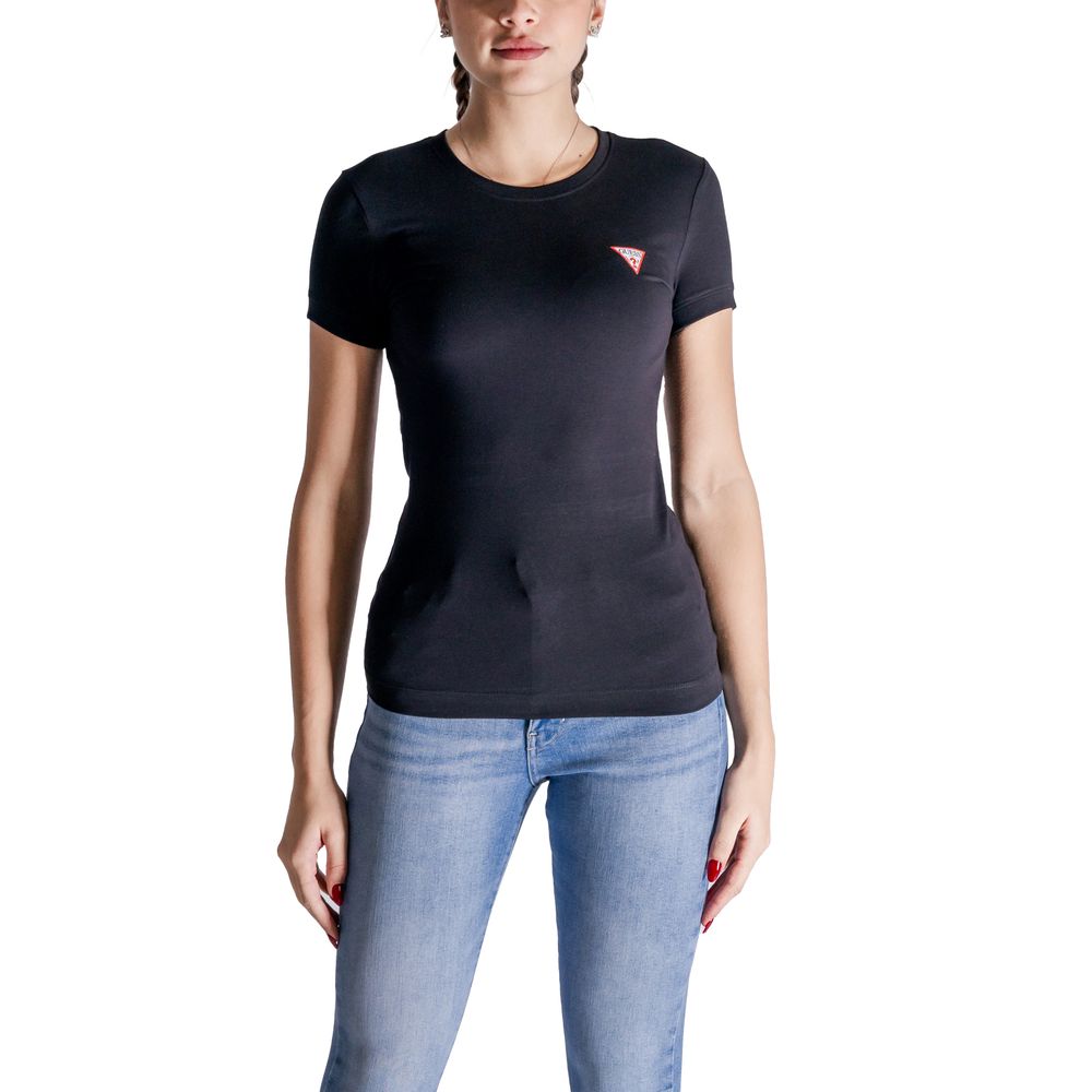 Guess Black Cotton Tops & T-Shirt