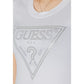 Guess White Cotton Tops & T-Shirt