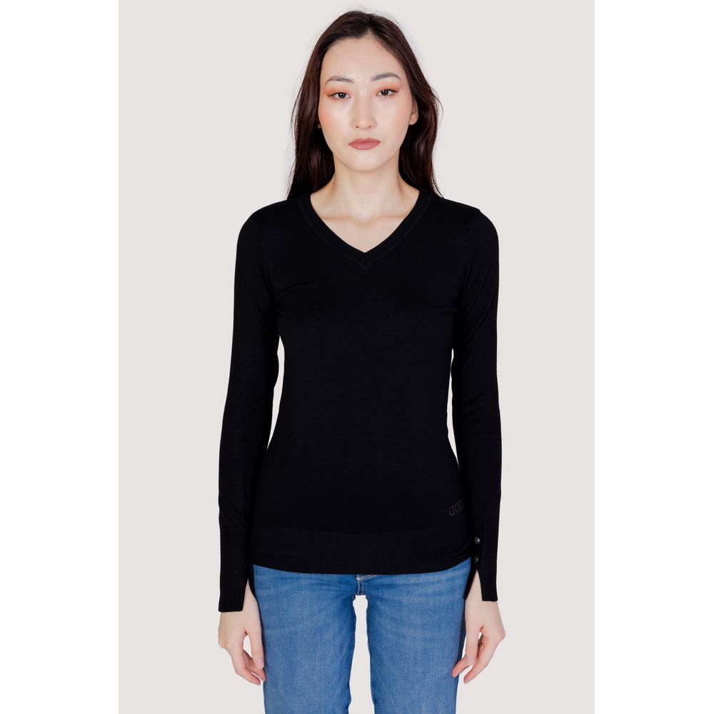 Guess Black Cotton Tops & T-Shirt