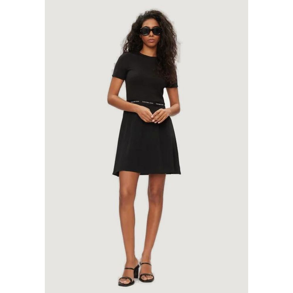 Calvin Klein Jeans Black Viscose Dress