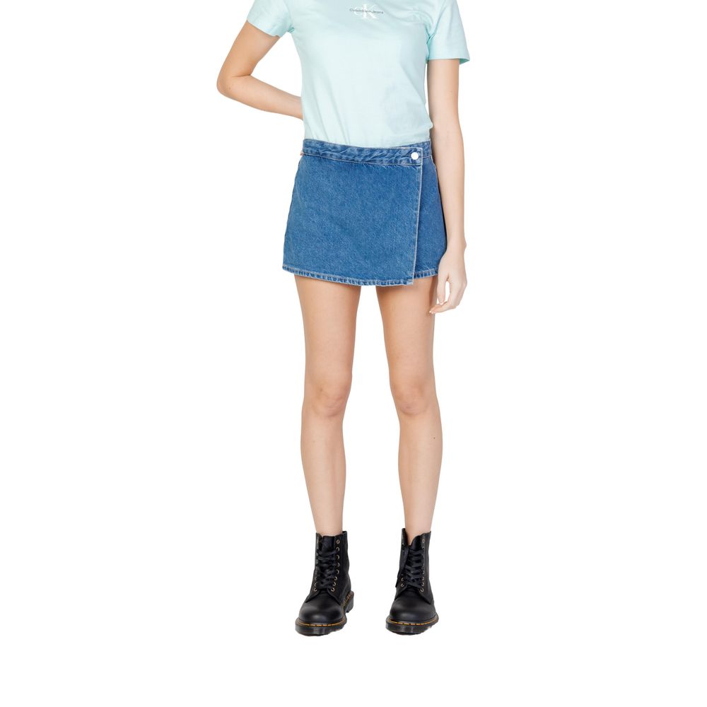 Calvin Klein Jeans Blue Cotton Short