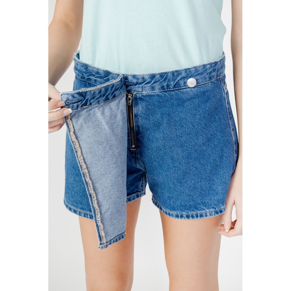 Calvin Klein Jeans Blue Cotton Short