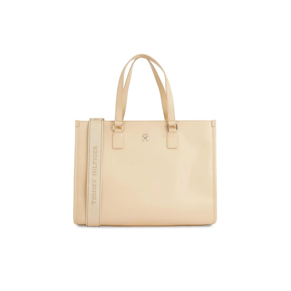 Tommy Hilfiger Beige Polyethylene Handbag