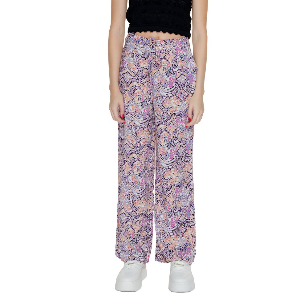 Only Purple Viscose Jeans & Pant