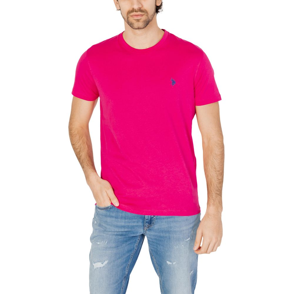 U.S. POLO ASSN. Pink Cotton T-Shirt