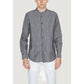 Gianni Lupo Gray Linen Shirt