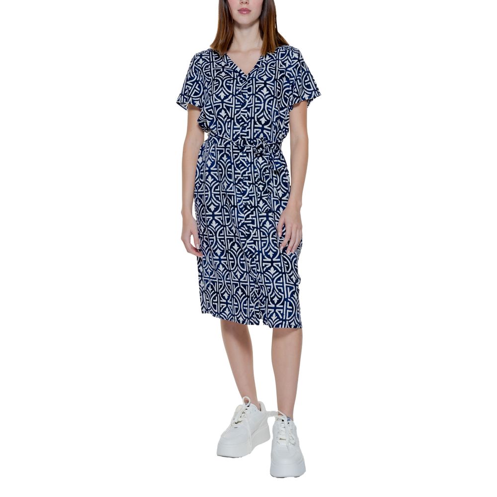 Street One Blue Viscose Dress