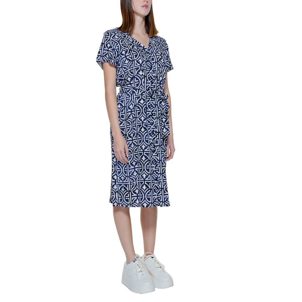 Street One Blue Viscose Dress