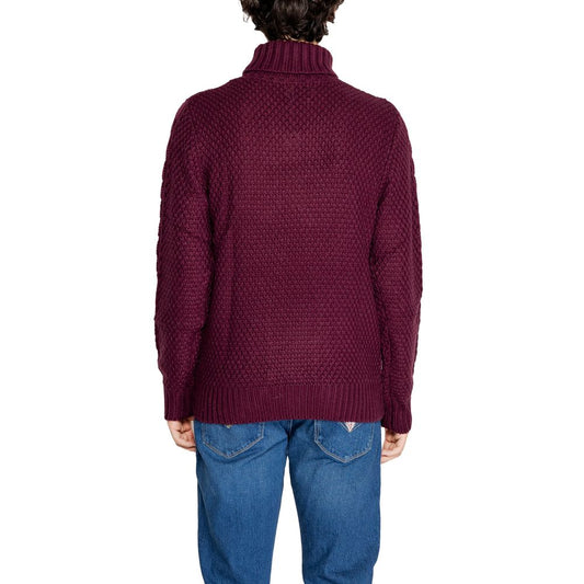 Gianni Lupo Bordeaux Polyester Sweater