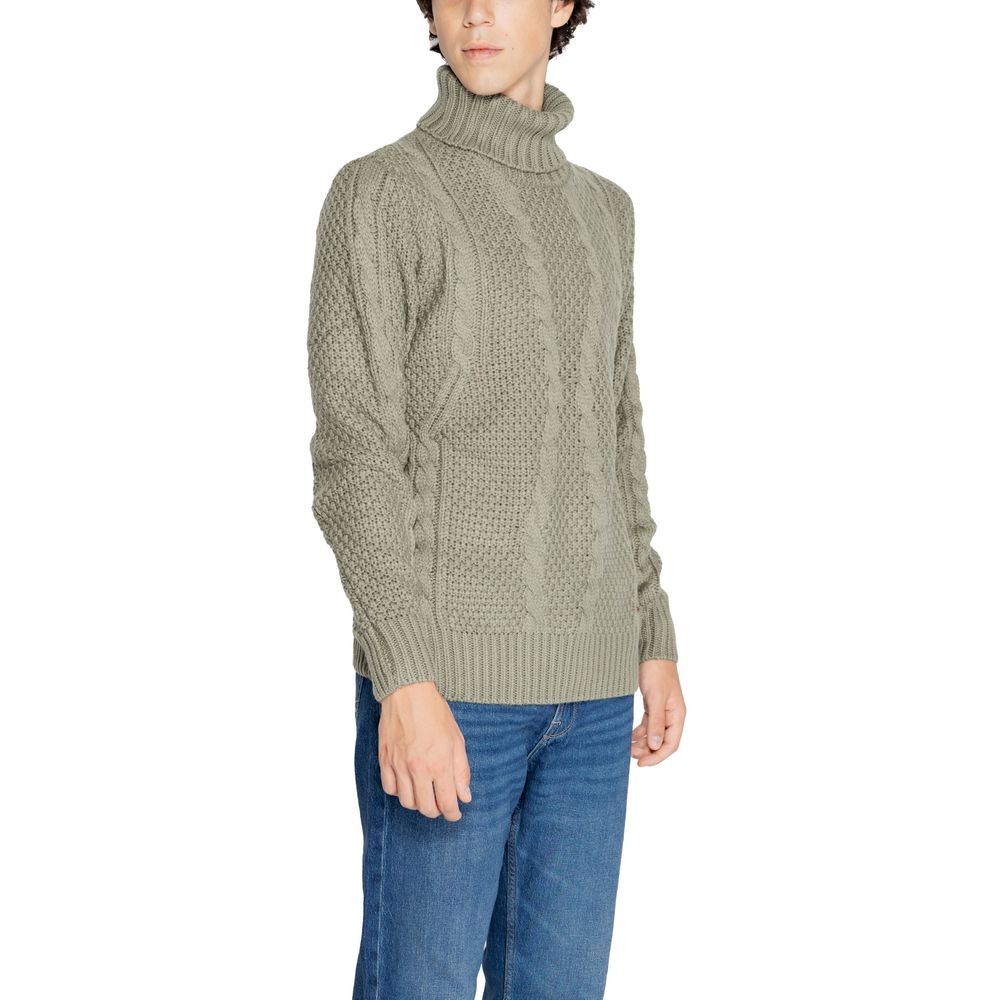 Gianni Lupo Green Polyester Sweater