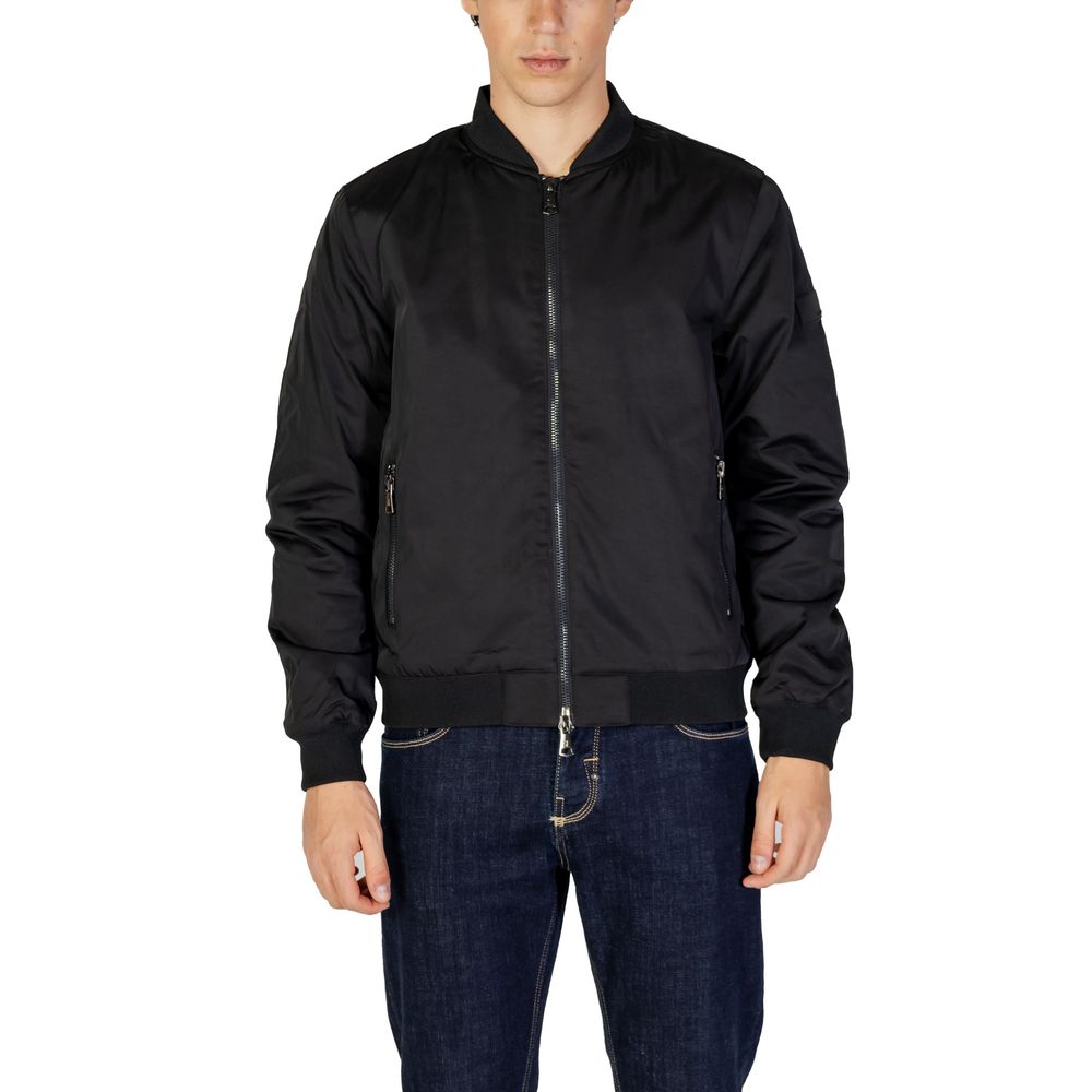 Gianni Lupo Black Polyester Jacket