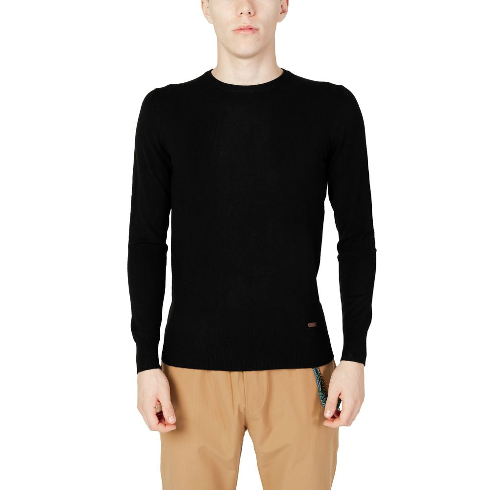 Gianni Lupo Black Acrylic Sweater