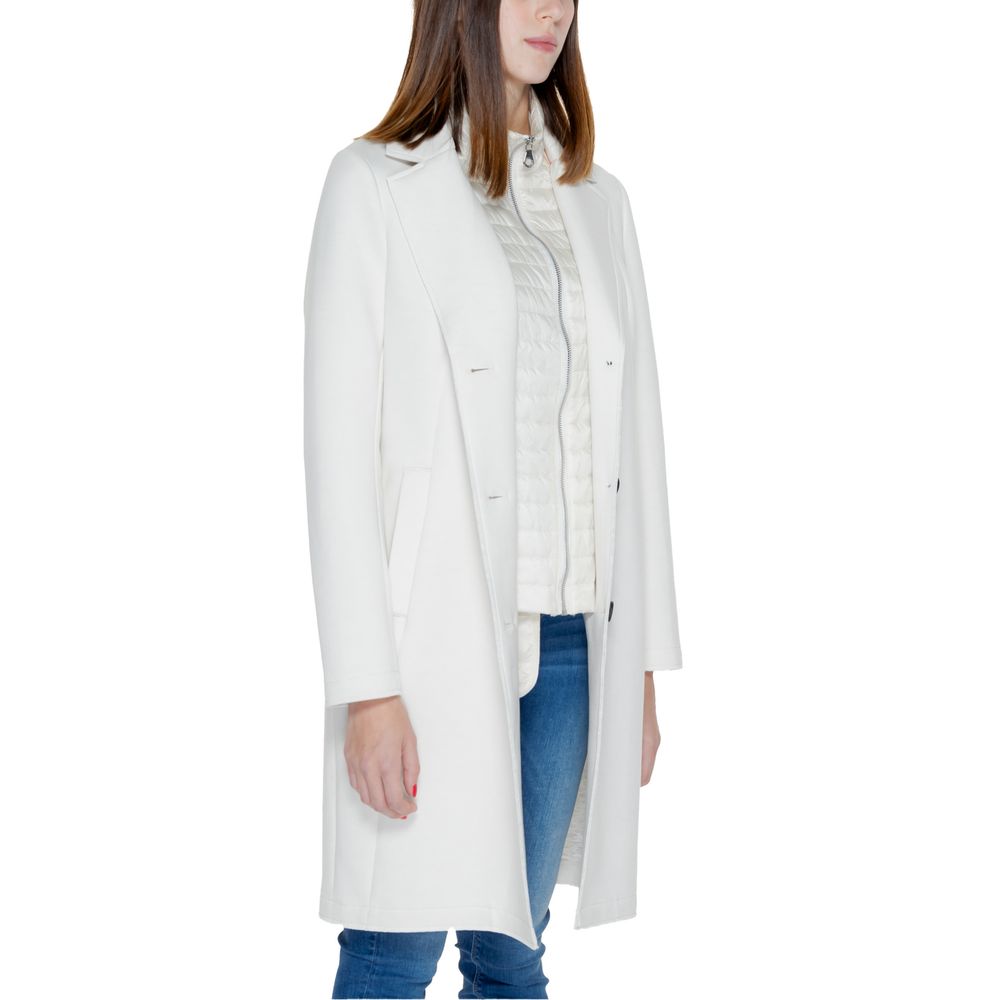 Street One White Polyester Jackets & Coat