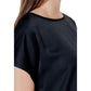 Vila Clothes Black Cotton Tops & T-Shirt