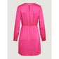 Vila Clothes Pink Polyester Dress