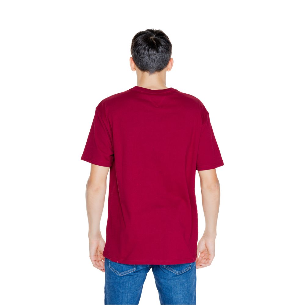 Tommy Hilfiger Jeans Bordeaux Cotton Rigenerato T-Shirt