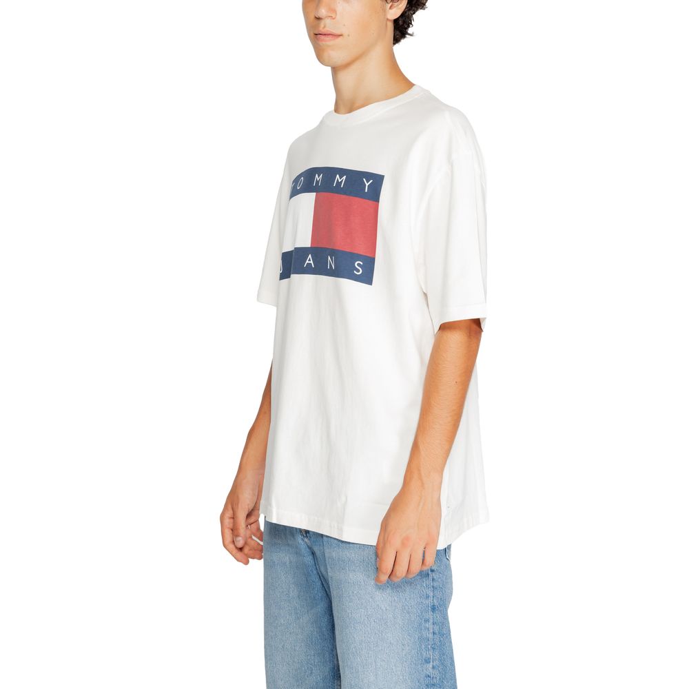 Tommy Hilfiger Jeans White Cotton T-Shirt