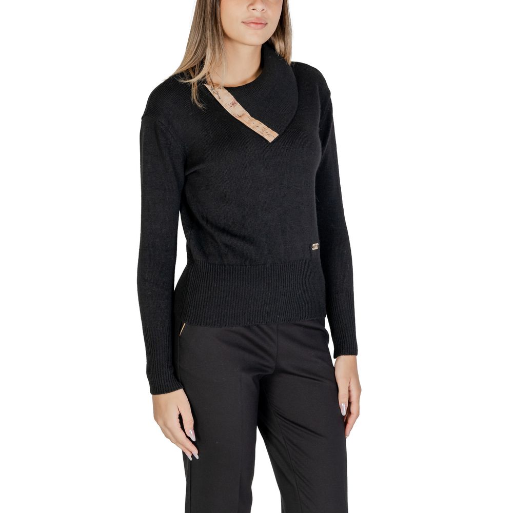 Alviero Martini Prima Classe Black Viscose Sweater