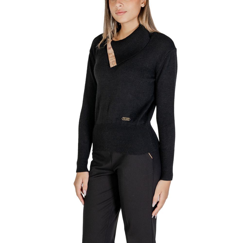 Alviero Martini Prima Classe Black Viscose Sweater