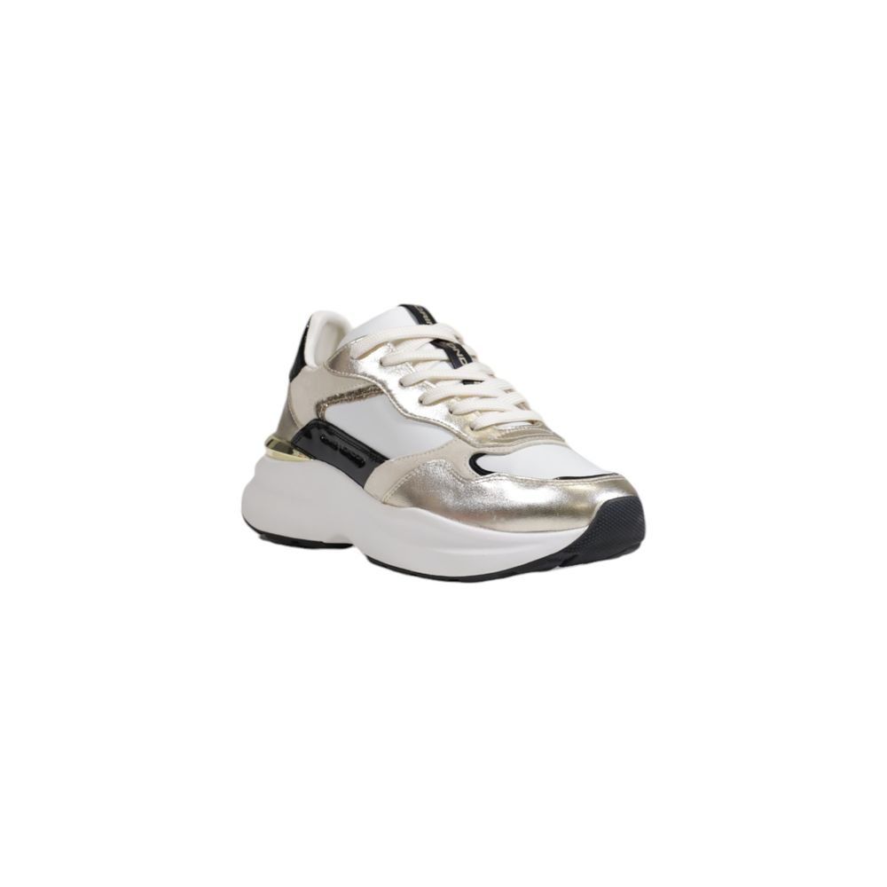 Crime London Gold Leather Sneaker