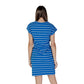 B.Young Blue Cotton Dress