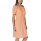 B.Young Orange Cotton Dress