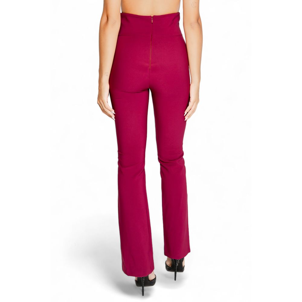 Rinascimento Bordeaux Polyester Jeans & Pant