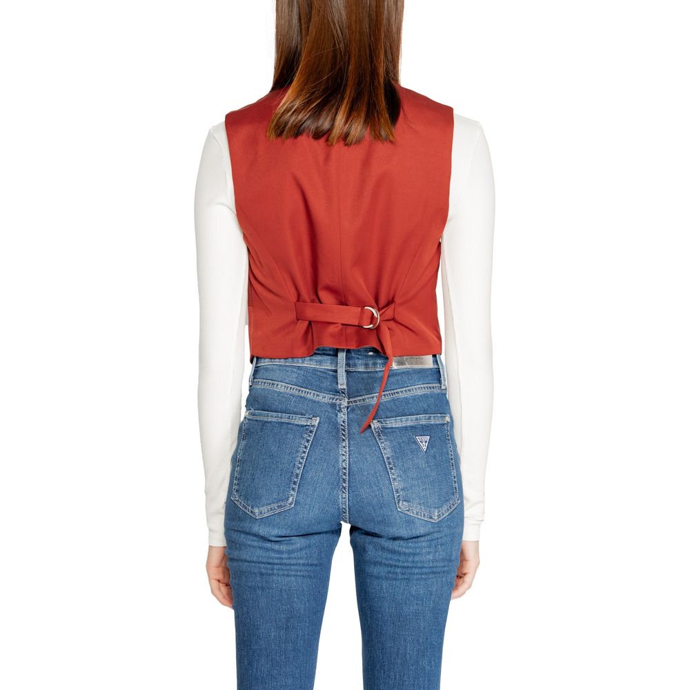 Vero Moda Red Polyester Vest