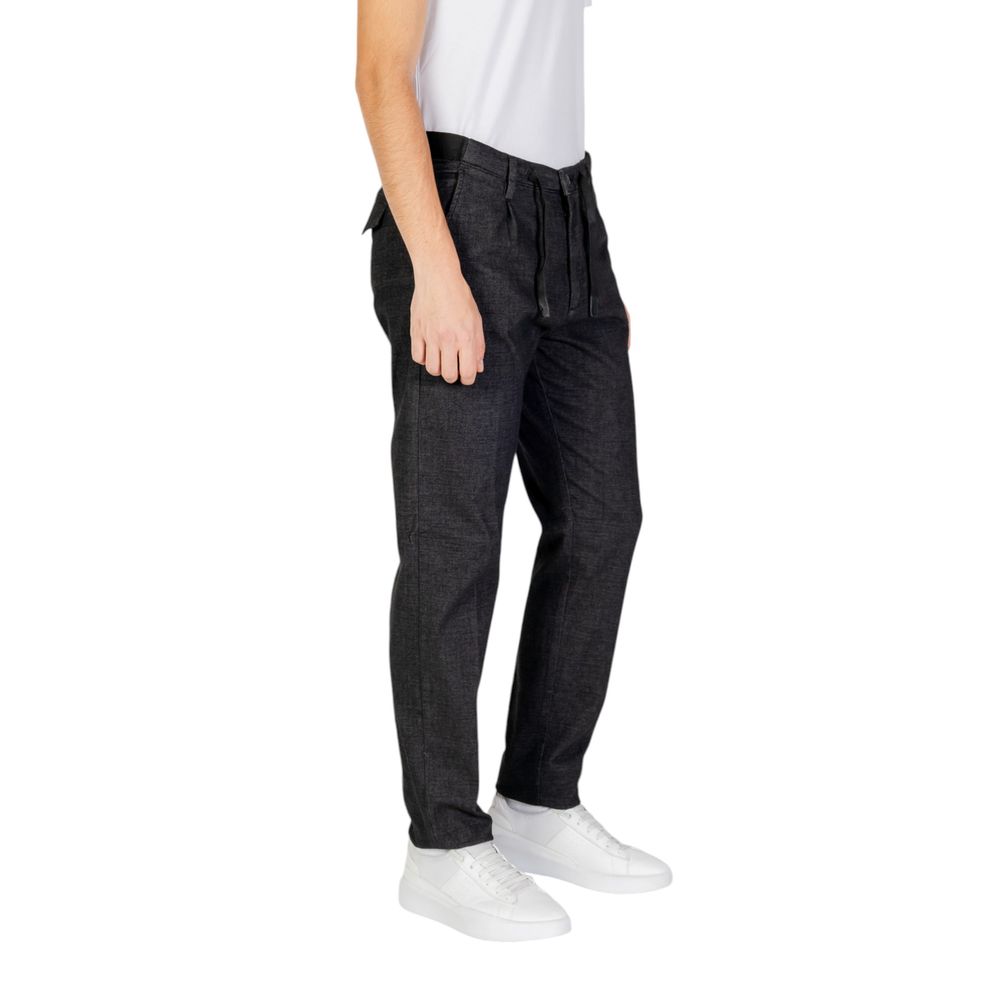 Hamaki-Ho Black Cotton Jeans & Pant