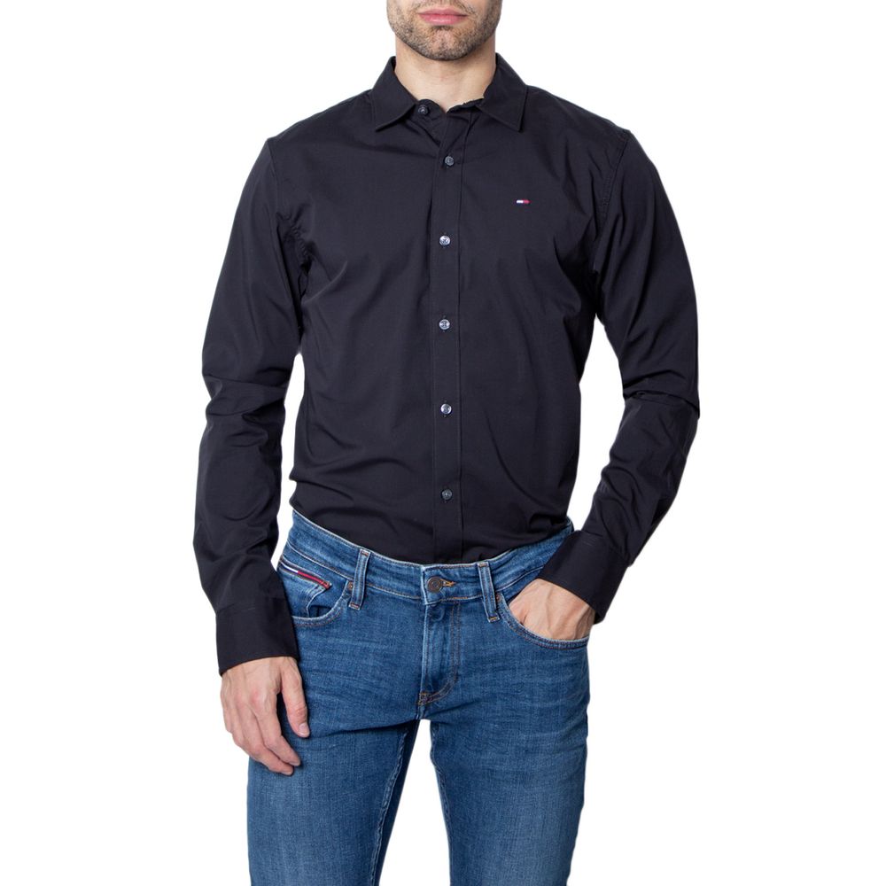 Tommy Hilfiger Jeans Black Cotton Shirt