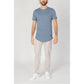 Only & Sons Blue Cotton T-Shirt