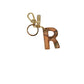 Alviero Martini Prima Classe Beige Leather Keychain