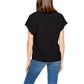 Jacqueline De Yong Black Viscose Tops & T-Shirt