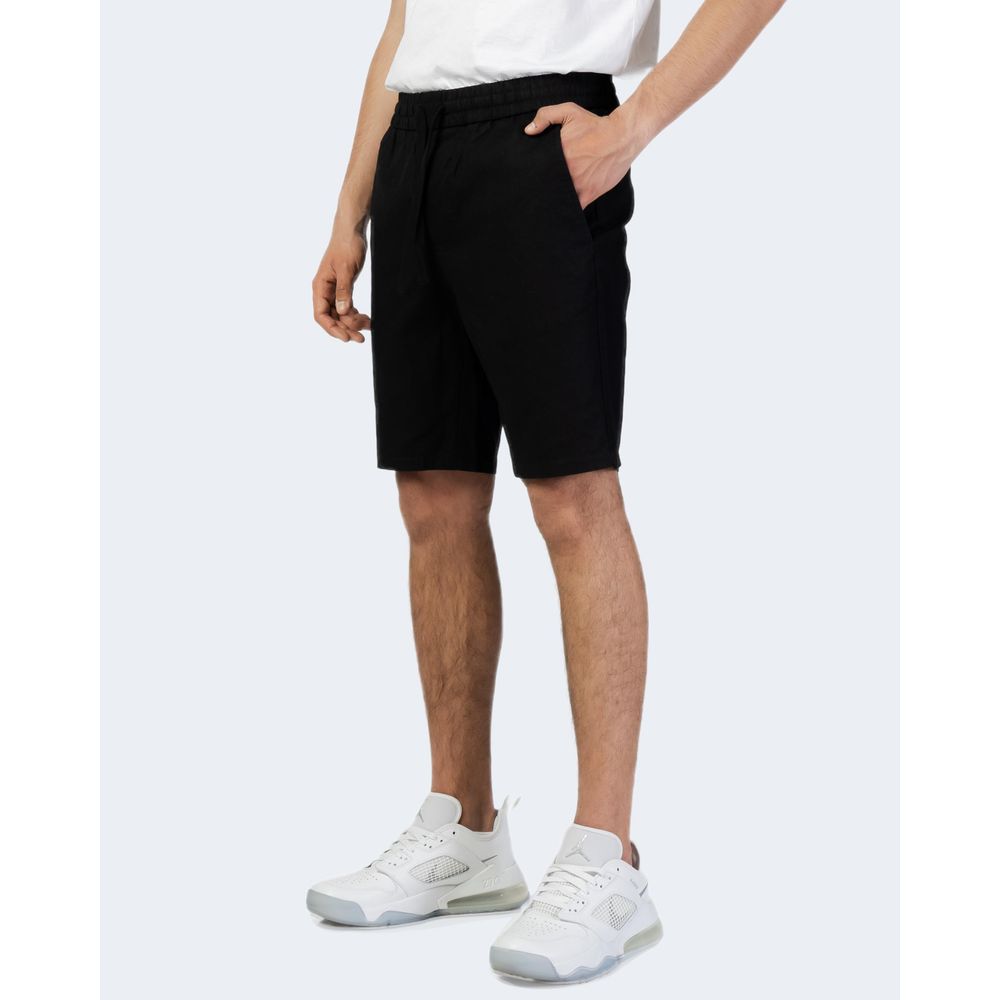 Only & Sons Black Cotton Short