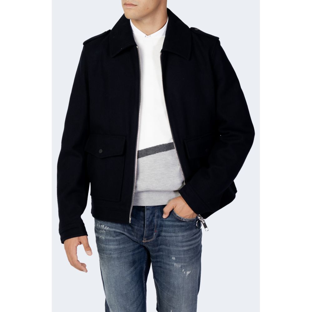 Antony Morato Blue Wool Jacket