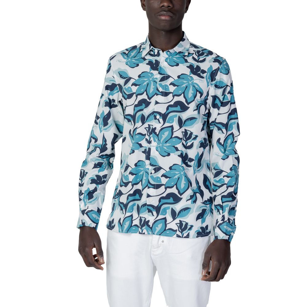 Antony Morato Blue Viscose Shirt