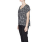 Jacqueline De Yong Black And White Viscose Tops & T-Shirt