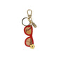 Alviero Martini Prima Classe Beige Leather Keychain