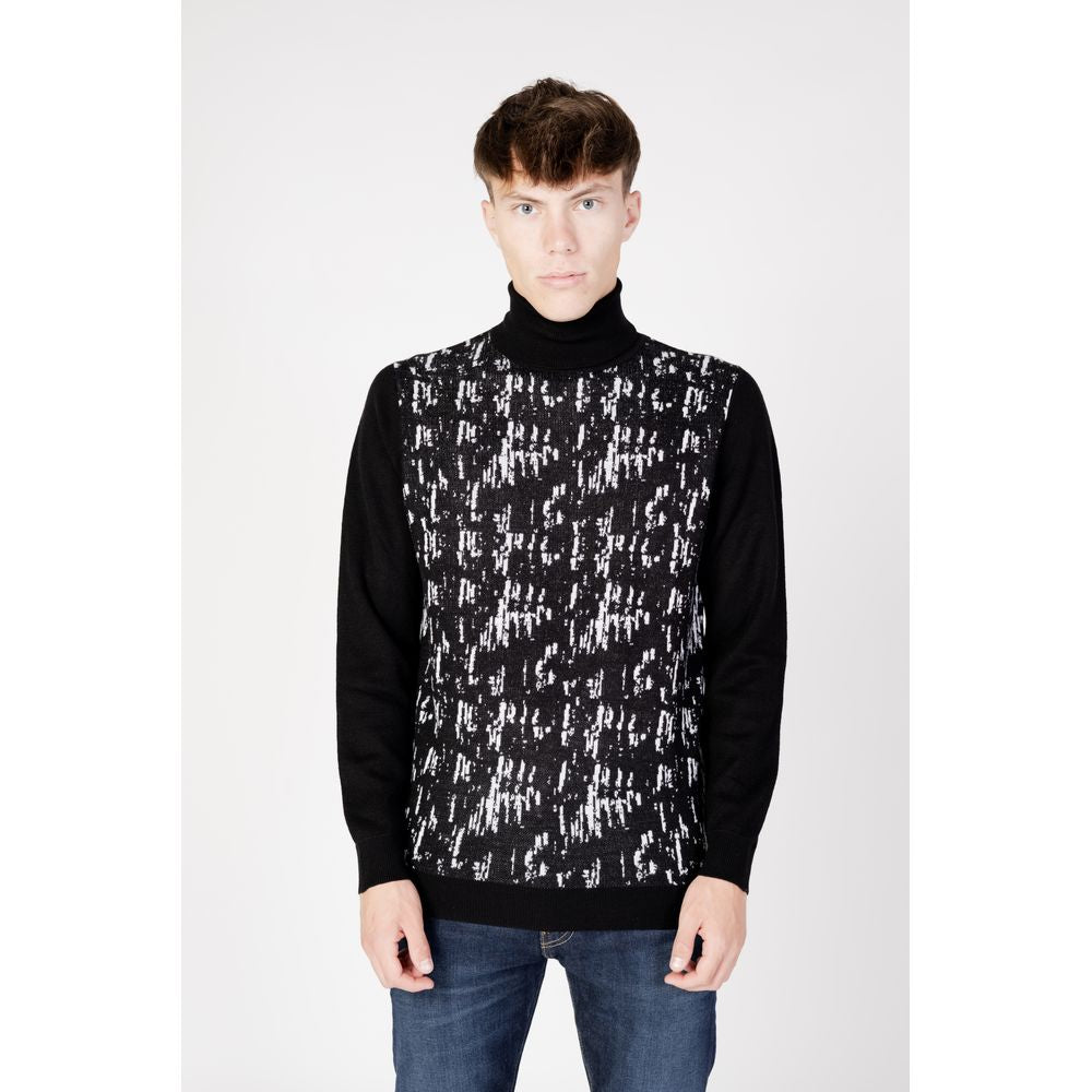 Antony Morato Black Wool Sweater