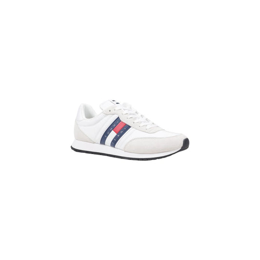 Tommy Hilfiger Jeans White Recycled Polyester Sneaker