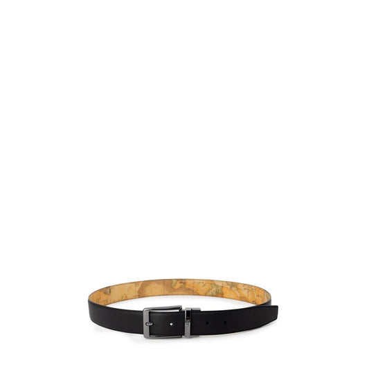 Alviero Martini Prima Classe Black Leather Belt