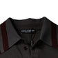 Dolce & Gabbana Gray DG Embroidery Collared Men Polo T-shirt